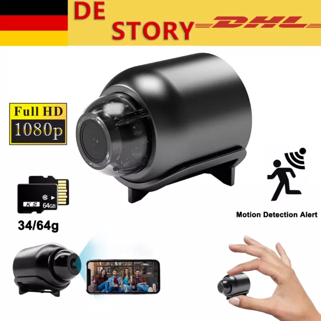 Mini IP Kamera 1080P Wireless WLAN 4K HD WiFi Camera Überwachungkamera Spycam