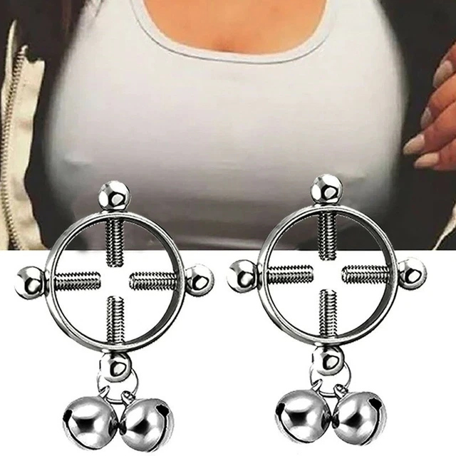 Pinces à Mamelons Non Perçantes Avec Chaîne - Bijou Adulte, Accessoire Coquin