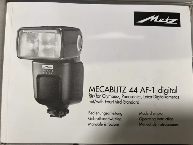 Metz Mecablitz 44 AF-1 Digital Flash for Olympus - Panasonic - Leica 2
