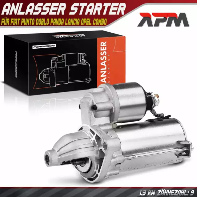 Anlasser Starter Autostarter 1,3 KW für Fiat Punto Doblo Panda Lancia Opel Combo