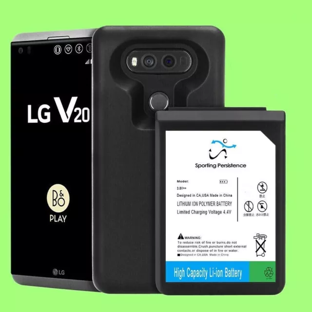 For T-Mobile LG V20 H918 High Capacity Extended 10900mAh Battery Back Cover Case