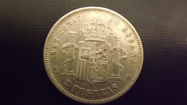 Spain 5 Pesetas 1882 High Grade