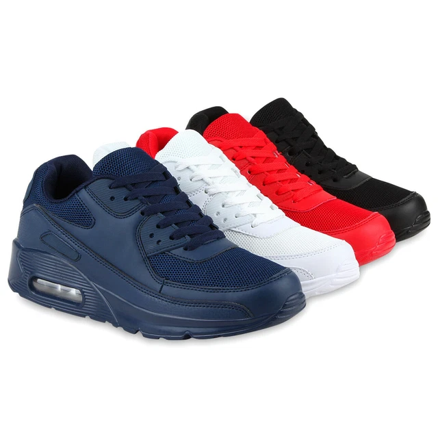 Bequeme Herren Sportschuhe Laufschuhe Profil Sohle Schnürer 811102 Schuhe