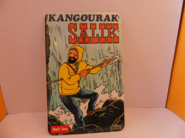 Publicité Autocollant Kangourak Salik Tintin Haddock