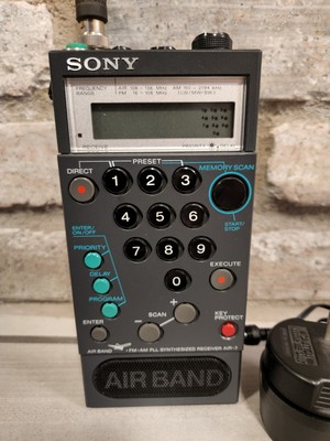 SONY AIR-7 AIRCRAFT RADIO SCANNER, AIR-7 Receiver - partially ...