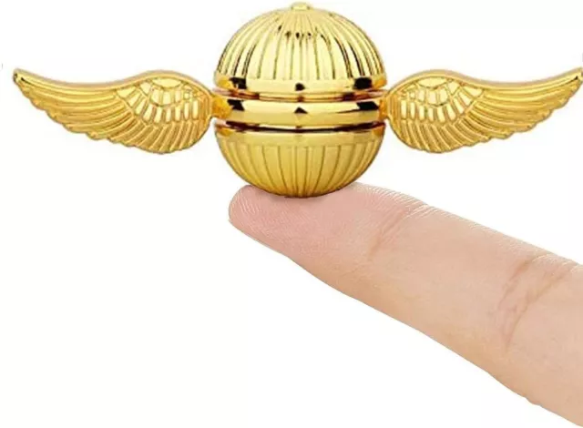 'Golden Snitch Fidget Spinner Harry Potter Quidditch Metal Steel Stress Toy Kid'