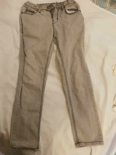 PUMPKIN PATCH Boys grey denim jeans Size 10  EUC