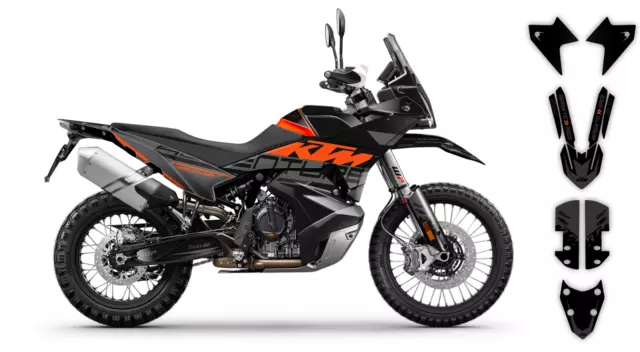 KTM ADVENTURE 2023-2024 790 R 890 R Adesivi decalcomanie grafiche rally