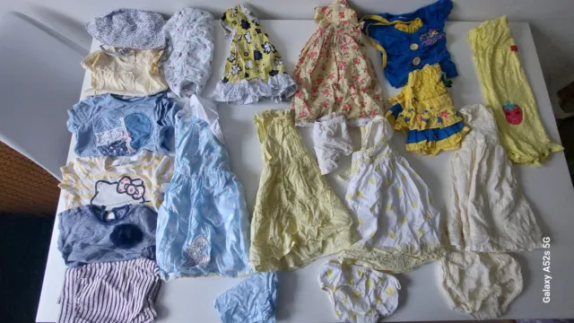 Pacchetto vestiti bambina 1A,3-6 mesi, abiti e set di grande qualità, 20 articoli