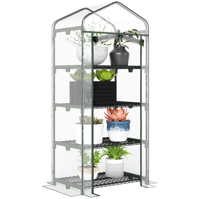 Outsunny 4 Tier Mini Greenhouse