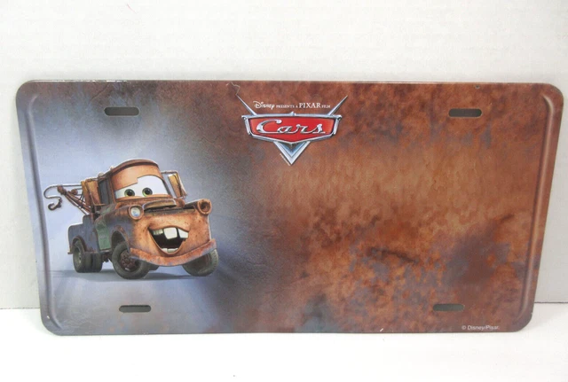 DISNEY PIXAR FILM Cars Mater tow truck car auto novelty license plate
