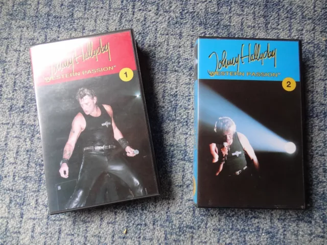 Johnny Hallyday - lot  2 VHS Western Passion