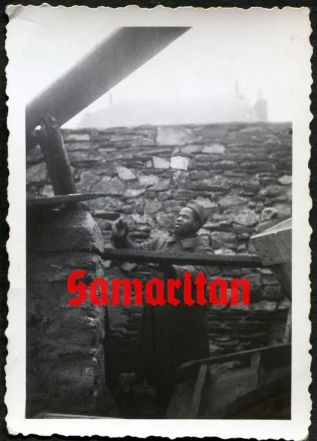 I5/1 Ww2 Original Photo Of French Colonial Pow Captured By German Soldiers