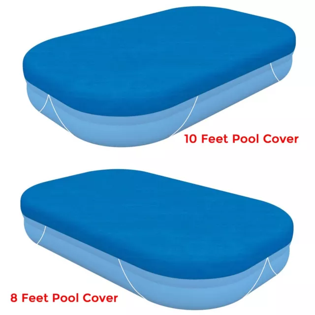 Bestway Rectangular Family Pool for 8ft or 10ft Pool Swimming Pool Cover