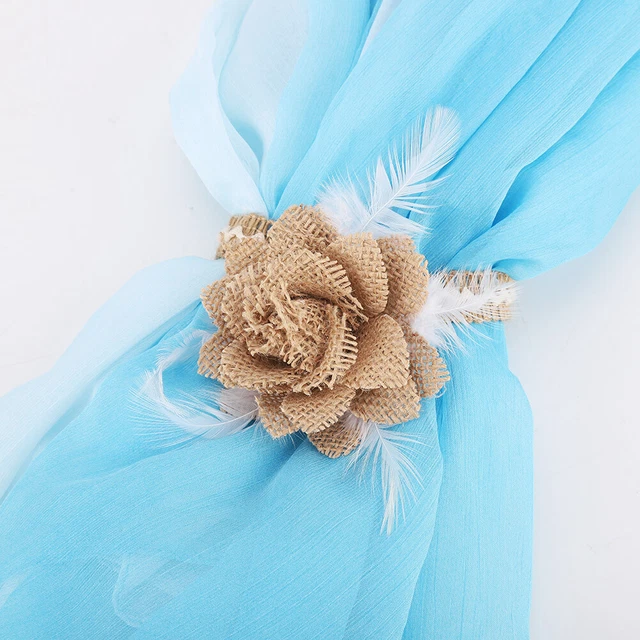 Euro Style Hemp Rope Magnetic Curtain Tiebacks Tie Backs Buckle Clips AC