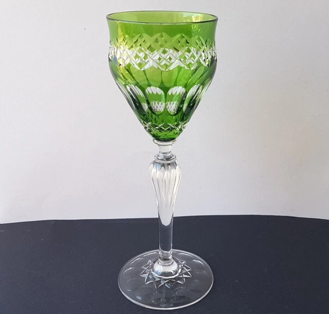 Rare Verre à Vin Verre Émail Lancéiforme Tendre Ponçage à la Main Um 1900 L1