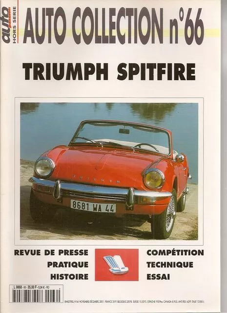 Auto Collection 66 Triumph Spitfire Mk1 Mk2 Mk3 Mk4 1500