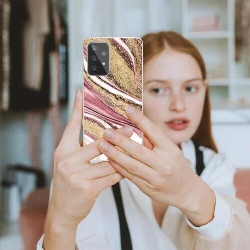 Coque pour Samsung Galaxy A52 A52s 5G Étui Marbre Téléphone Portable en Silicone 7