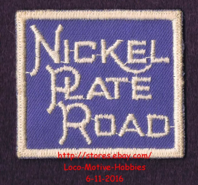 LMH Patch  NICKEL PLATE ROAD Railroad NKP NEW YORK CHICAGO St LOUIS NYC&StL 2.3"