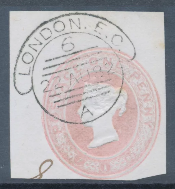 GB HOODED CIRCLES POSTMARK extremely rare „LONDON.E.C.“ Hooded Circle postmark
