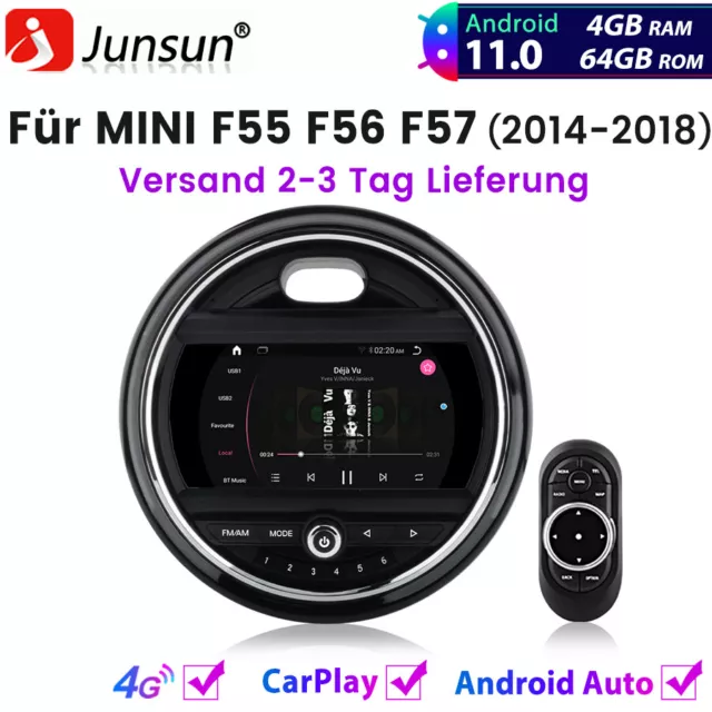 Für BMW MINI Cooper F55 F56 F57 2014-2018 NBT Autoradio GPS NAVI 4+64GB Carplay