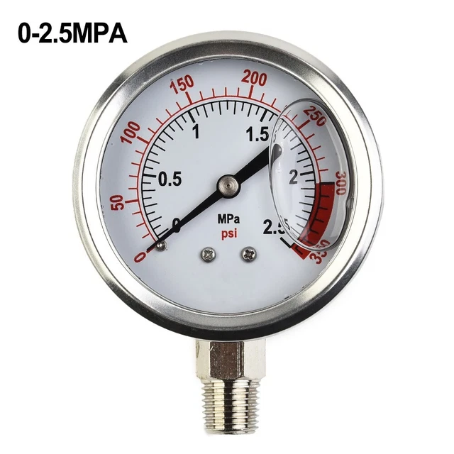Manometro Per Bombole Subacquee - Acciaio Inox, Portata 400 Bar, Per Immersioni Professionali