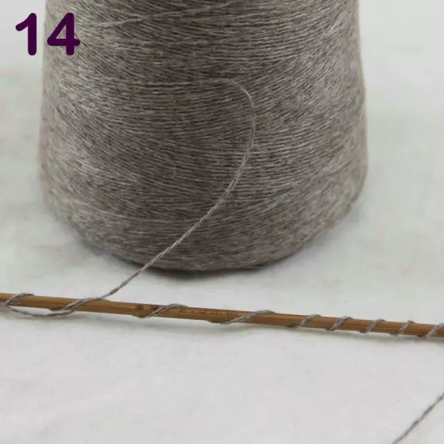 Sale Luxurious Soft 100g Mongolian Cashmere Knitting Shawl Cone Yarn 14 Coffee