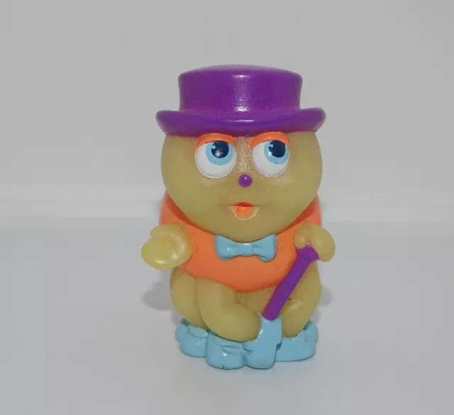 1980's Playskool Glo Worm Friends Glow Worm BopBug toy figure with top hat