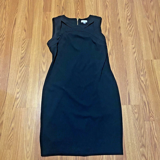 CALVIN KLEIN BLACK Sleeveless Pencil Dress With Gold Back Zipper Size Medium $18.71 - PicClick CALVIN KLEIN BLACK Sleeveless Pencil Dress With Gold Back Zipper Size Medium $18.71 - PicClick
