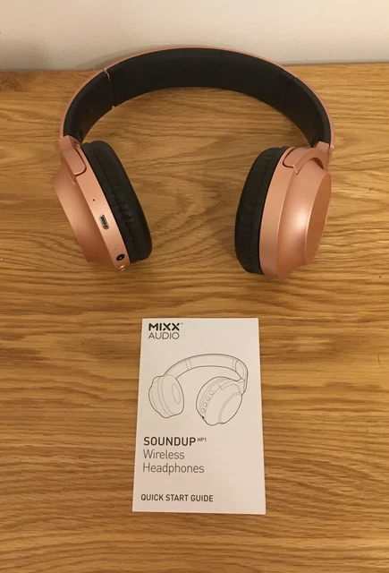 MIXX AUDIO OX2 Bluetooth Wireless Wired FOLDABLE Headphones BLUE