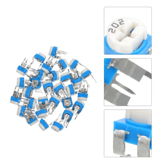 30pcs Trim Potentiometer Adjustable 2k Ohm Variable Resistor Potentiometer