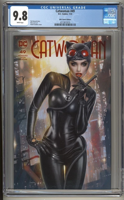 Catwoman #49 CGC 9.8 (2022) KRS Comics Natali Sanders Variant Cover COA Highest