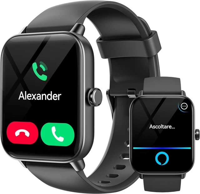 Smartwatch Uomo Donna 1.39" HD - Chiamate Bluetooth, 112 Sport, IP68, Cardiofrequenzimetro, Per IOS/Android, Nero - Foto 7