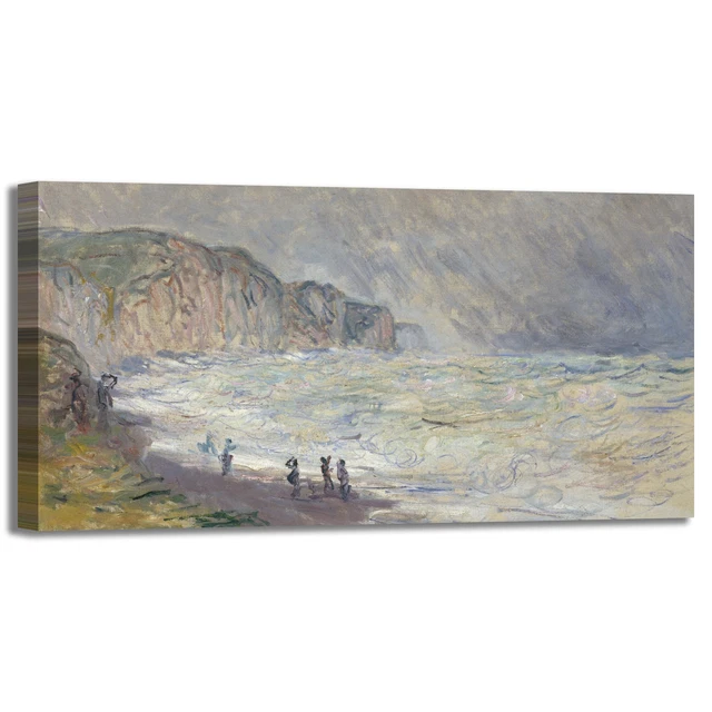 Tableau Déco Toile Monet "Ombre Sul Mare" - Reproduction Qualité Musée - Sur Mesure - Fait Main Italie