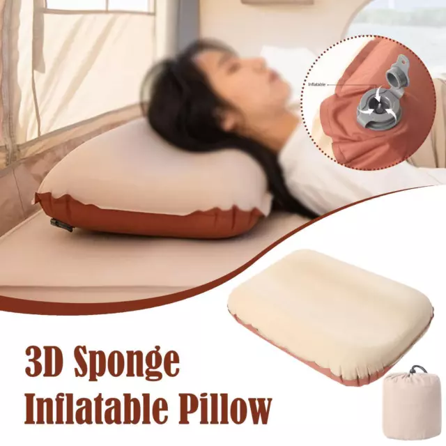 3D Comfortable Pillow Camping Travel Portable Easy Inflatable Storage G3X2 3