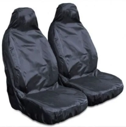 FOR KIA SPORTAGE ALL YEARS- Heavy Duty Black Waterproof Car Seat Covers 2 Fronts