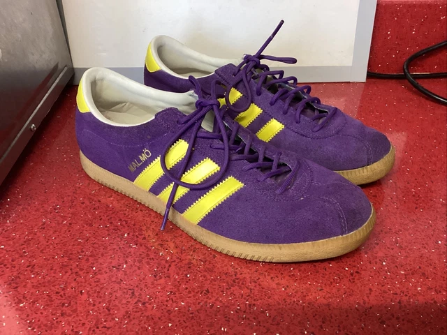MEN S ADIDAS MALM Purple Yellow 2011 Very Rare. Size UK 8 EUR