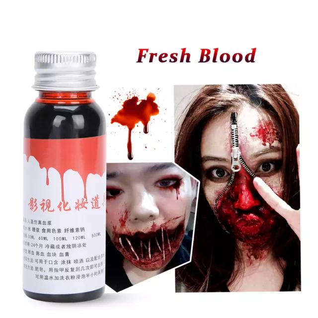 Festa di Halloween finto sangue fai da te cosplay palcoscenico performance falso trucco sangue T TPG