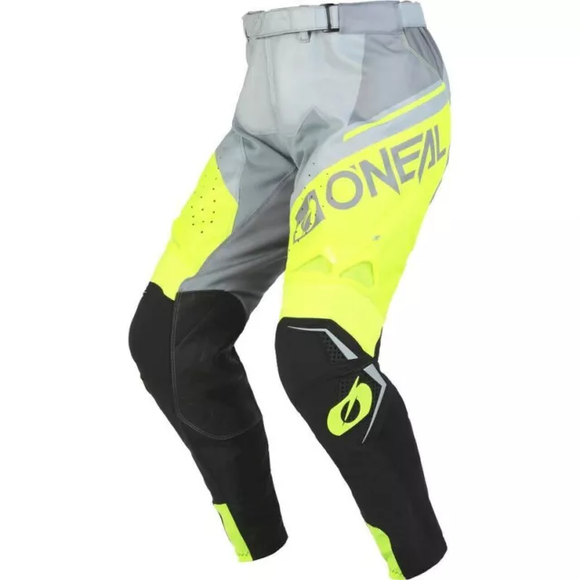 NEW Oneal Hardwear Flow Grey/Neon Yellow Dirt Bike Pants