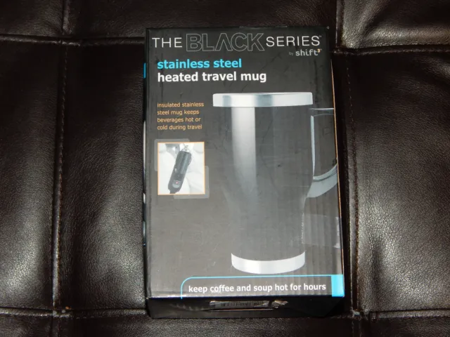 New! Stainless Steel Heated Travel Mug Cup Shift The Black Series Free Shipping