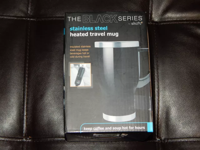 New! Stainless Steel Heated Travel Mug Cup Shift The Black Series Free Shipping