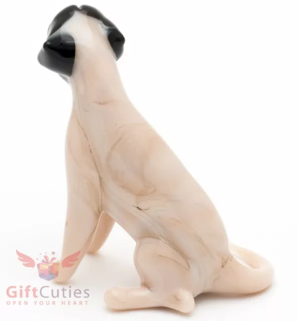 Art Blown Glass Figurine of the Bullmastiff dog 3