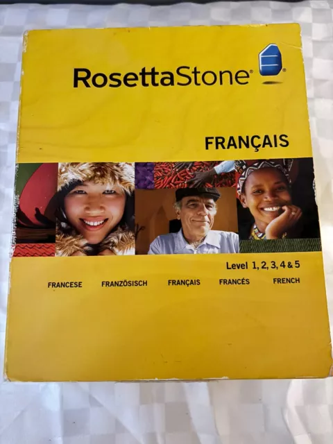 Rosetta Stone French/Francais Language course Version 4 - Levels 1, 2, 3, 4, 5
