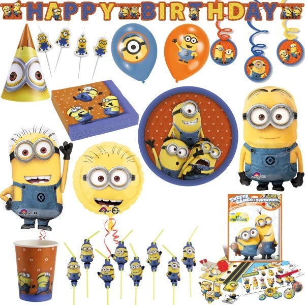 Danilo Geburtstagskarte Zum 4. Geburtstag – Minions Motiv, 22,9x12,7 Cm, Mit Umschlag