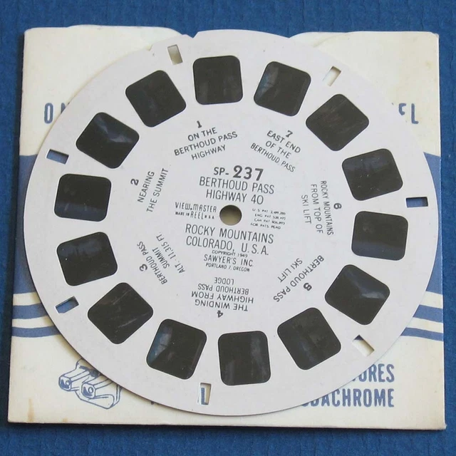 View-Master Reel #SP-237 Berthoud Pass Highway 40 Viewmaster