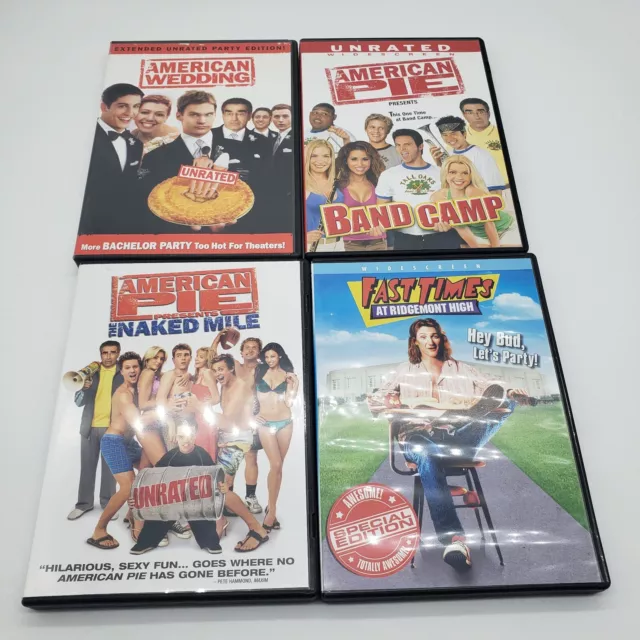 Lot Of Dvds American Pie The Naked Mile Band Camp Fast Times At