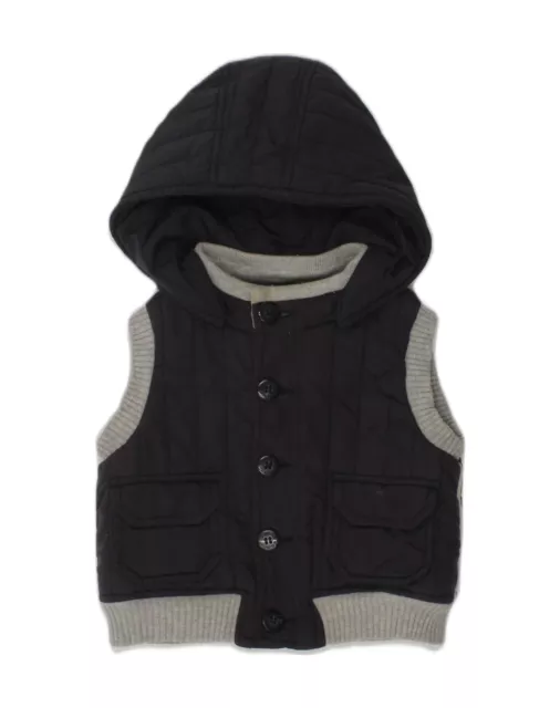 DOLCE & GABBANA Baby Boys Hooded Gilet 12-18 Months Navy Blue Polyamide AN70