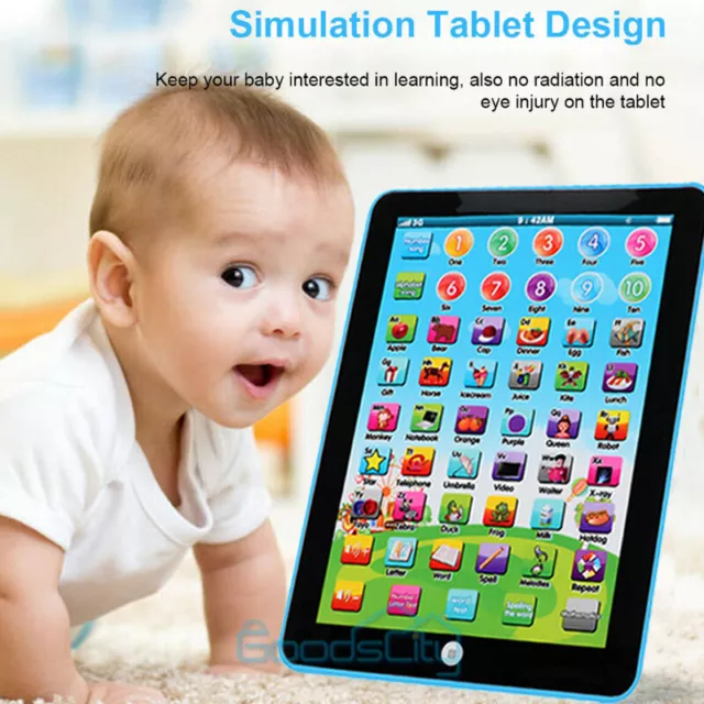 Children TABLET Computer PAD Educational Learning Game Toy Kids For Boys Girl US 3