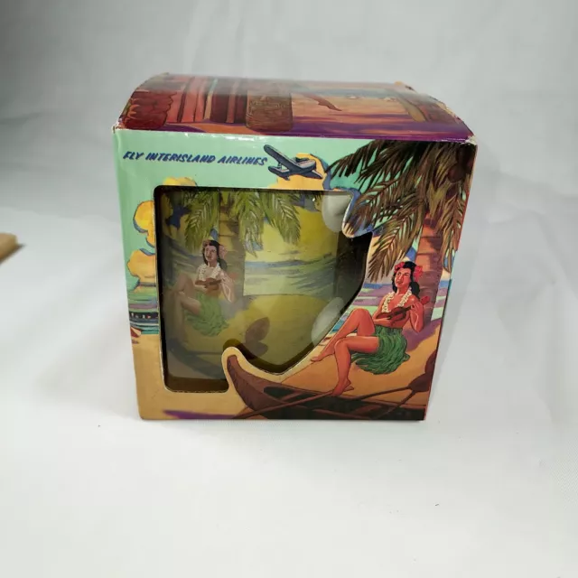 Vintage Visit Hawaii Kona Surfboard Rentals Hawaii Kona Surfboard Coffee Mug box