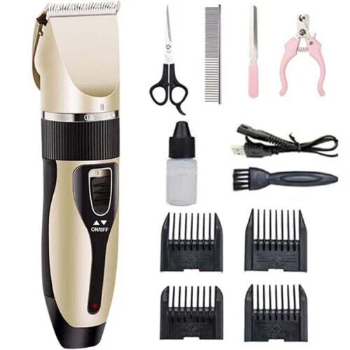 Pet Professional Dog Grooming Clippers Kit For Dog Cat Hair Trimmer Scissors Set